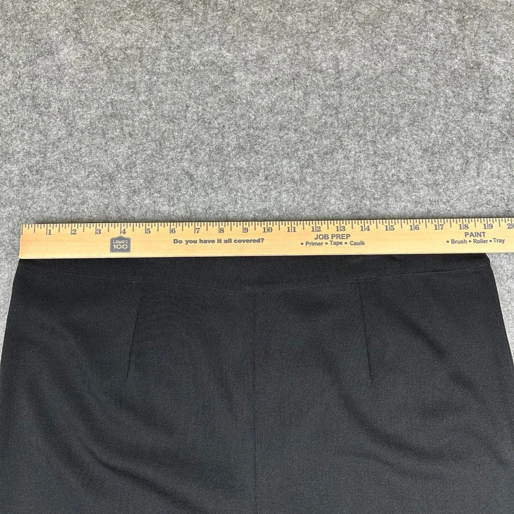 Misook Black Pull On Acrylic Knit Chic Travel Straight Leg Pants Plus Size 1X